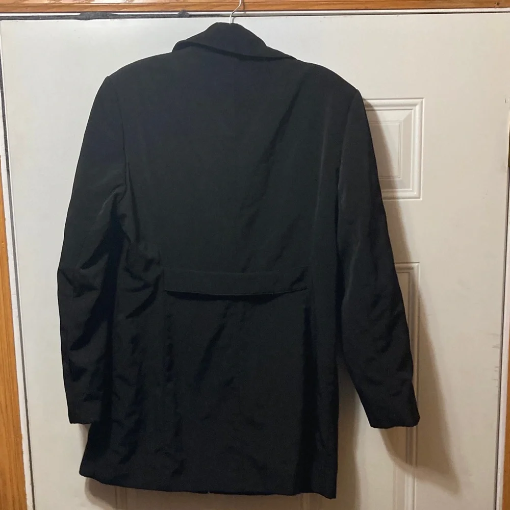 Anne‎ Klein Women's Elegant Black Trench Coat M